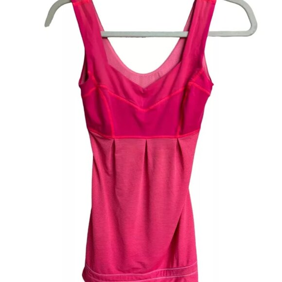 Lululemon Women's Hustle and Bustle Tank Raspberry Glo Light Size 2 - Picture 3 of 5